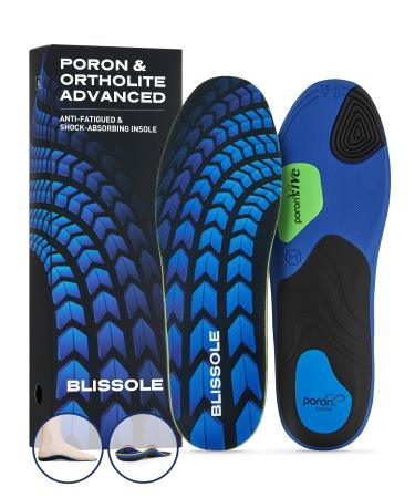 Plantar Fasciitis Relief Insoles Strong Arch Support & Enhanced Shock Absorption Pain Relief Orthotic Shoe Inserts for Flat Feet and Pronation Men Women Comfort for Everyday Use (S) S Men's 5.5-6.5 | Women's 7.5-8.5
