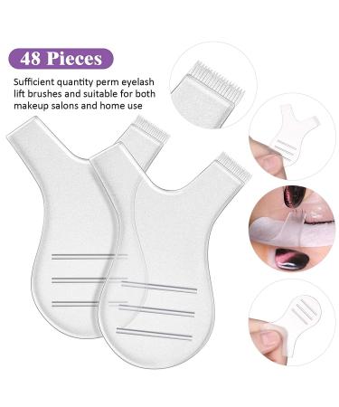 48-Piece Transparent Y Shape Eyelash Brush Set for Makeup Beauty Tool - Ideal for Lash Grafting & Extensions - Buy Online on GoSupps.com