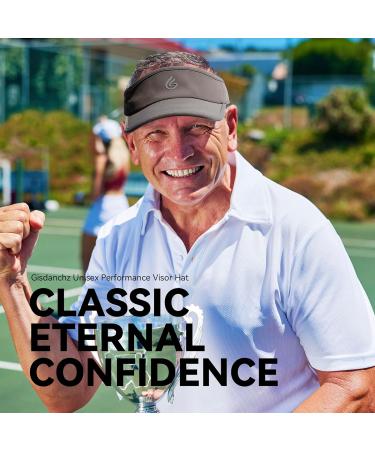 Gisdanchz Unisex Adjustable Performance Visor Cap 55-57 - Dark Grey | Shop Internationally - Buy Online on GoSupps.com
