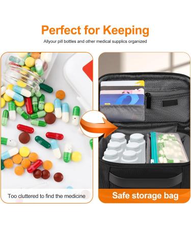 Password-Protected Pill Box Set - Twice-Daily Large Organizer for 7 Days | Color-Coded Travel Medicine Storage - Buy Online on GoSupps.com