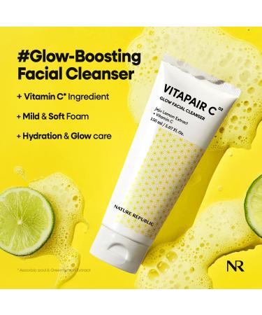 Nature Republic Aloe Vera Gel 92% & Vitamin Cleanser Set - Hydrating Moisturizer and Facewash Daily Makeup Remover Natural Cleanser - Buy Online on GoSupps.com