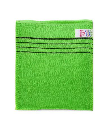9pcs Korean/Asian Exfoliating Bath Washcloth Set - Green 6pcs, Red 3pcs | Genuine Korean Italy Towel for Skin Massage, Removing Dead Skin Cells, Cleaning Pores | Reusable - Buy Online on GoSupps.com