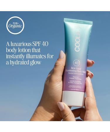 COOLA Organic Dew Good Illuminating Probiotic Serum with SPF 30 and Body Melt with SPF 40 Dermatologist Tested Sunscreen that Instantly Illuminates Skin - Buy Online on GoSupps.com