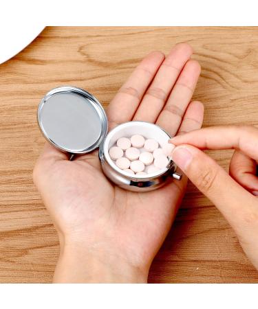 Sibba Metal Small Pill Organizer Box | Travel Tin for Vitamins & Supplements | Multifunctional Medicine Storage for Daily Use & Travel - Buy Online on GoSupps.com
