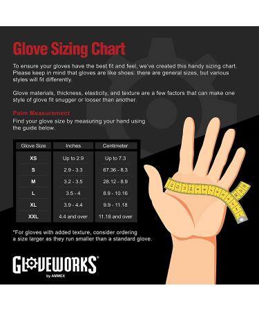 GLOVEWORKS HD Black Nitrile Industrial Disposable Gloves  6 Mil  Latex & Powder-Free  Food-Safe  Raised Diamond Texture X-Large (Pack of 100) Box of 100 - Buy Online on GoSupps.com