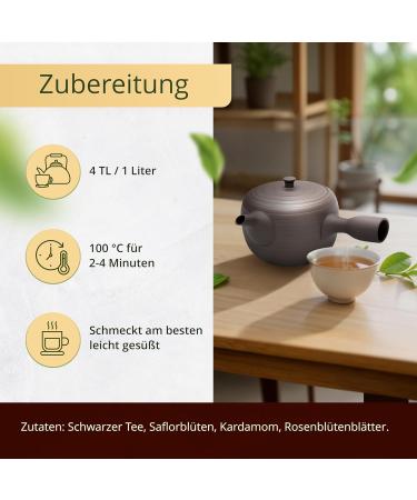 Persian Dream Loose Leaf Black Tea 100g Persian black tea blend with cardamom rose petals and safflower flowers TeaClub Black Tea - Buy Online on GoSupps.com