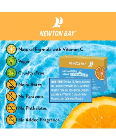 Swimmers Soap + Vitamin C | All-Natural Chlorine Neutralizing Body & Face Wash | Revitalize Sensitive Skin | 4 oz Soap Bar - Buy Online on GoSupps.com