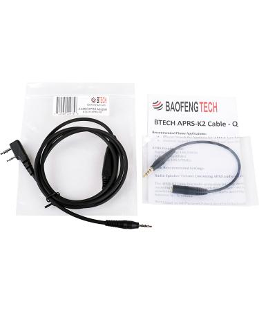 BTECH APRS-K1 Cable - Audio Interface for BaoFeng BF-F8HP, UV-82HP, UV-5X3 - APRSpro, APRSDroid Compatible - Android, iOS - Buy Online on GoSupps.com