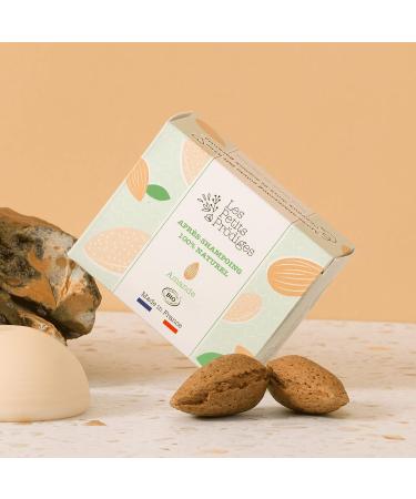 Organic Almond Solid Conditioner 100% Natural - All Hair Types - Made in France - Respects the Scalp - Not Tested on Animals - Recyclable Packaging - LES PETITS PRODIGES - Buy Online on GoSupps.com