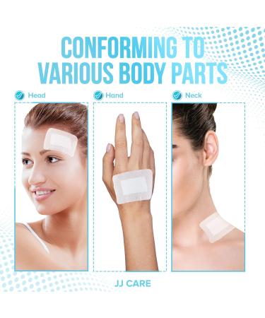 JJ CARE Adhesive Island Dressing Pack of 50 - Sterile Bordered Gauze Dressing - 2x3.75 Inch - Breathable & Highly Absorbent - Non-Stick Center Pad - Individually Wrapped - (Pack of 50) - Buy Online on GoSupps.com