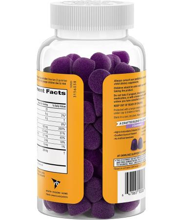 Airborne Kids Elderberry & Zinc Gummies - Immune Support for Kids - 130 Gummies - Elderberry Flavor - Buy Online on GoSupps.com