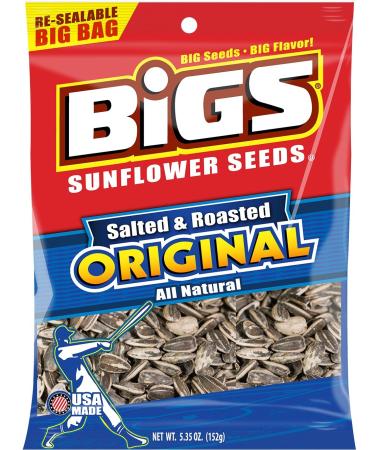BIGS Original Salted & Roasted Sunflower Seeds (Pack of 3)