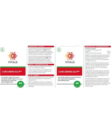 Vital Curcumin SLCP - 60 Vegan Capsules for Optimal Bioavailability & Anti-Inflammatory Support | Shop Internationally - Buy Online on GoSupps.com