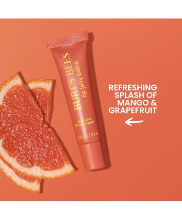 Burt s Bees Mango Grapefruit Lip Jelly Balm With Hyaluronic Acid and Squalane Moisturizer To Instantly Hydrate Lips Lip Gloss With Responsibly Sourced Beeswax Tint-Free Lip Treatment 0.45 oz. - Buy Online on GoSupps.com