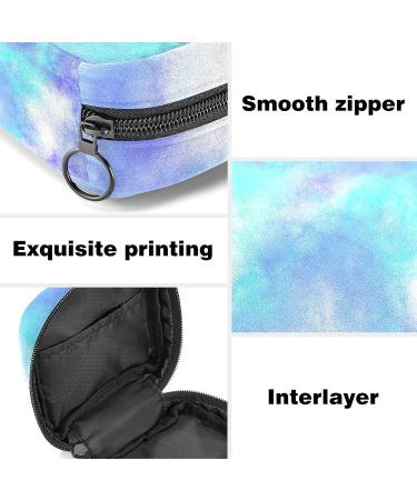 Blue Tie Dye Menstrual Cup Pouch & Sanitary Napkin Storage Bag - Period Storage Bag for Women and Teens - Color 9 - Buy Online on GoSupps.com