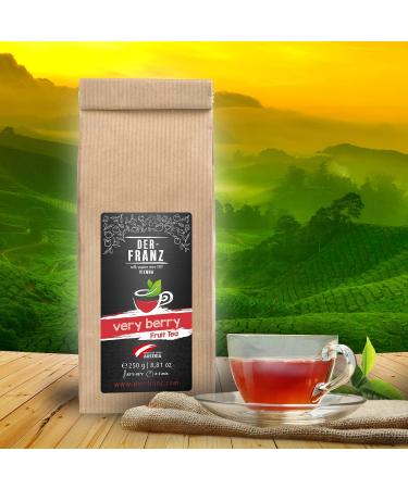 Der-Franz Verry Berry Fruit Tea 250g - Whole Leaves for Vibrant Flavor - Buy Online on GoSupps.com