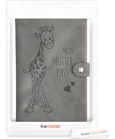 Buy KWMobile Synthetic Leather Mother s Passport Cover - Giraffe Gray Case for German Mother Pass with Extra Subjects - Stylish & Durable Protection - Buy Online on GoSupps.com