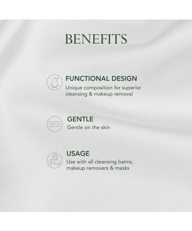 Kat Burki 100% Cotton Facial Cloths - Gentle Makeup Remover for Waterproof Mascara Eyeliner Foundation & Lipstick | 3 Pack - International Shipping - Buy Online on GoSupps.com