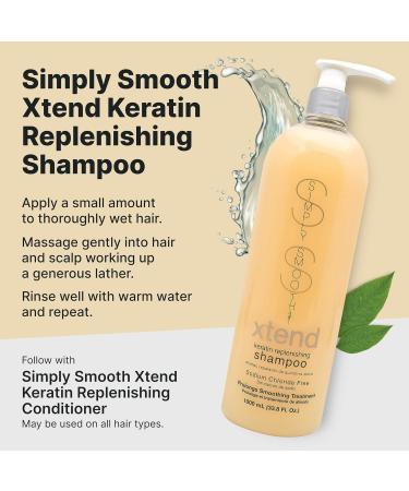 Simply Smooth Xtend Keratin Replenishing Shampoo 33.8 oz - Nourish & Strengthen Hair | Best International Shipping - Buy Online on GoSupps.com