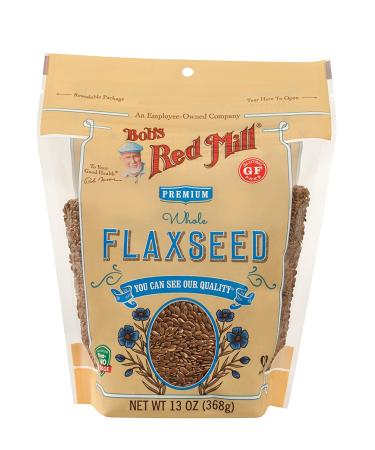 Bob's Red Mill Raw Whole Brown Flaxseed 13oz - Pack of 6 - Buy Online on GoSupps.com