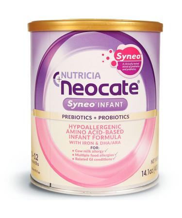 Neocate Syneo Infant Amino Acid-Based Baby Formula With Prebiotics and Probiotics - 14.1 Oz Can 14.1 Ounce (Pack of 1)