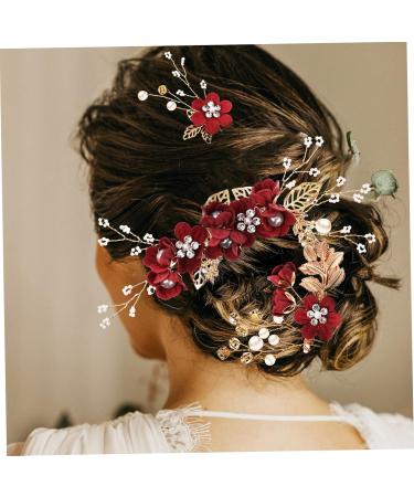 FRCOLOR 6 Sets Bridal Headwear Hair Accessories for Bride Bridal Hair Clip Side Fancy Hair Clips for Wedding Bridal Hair Pin Flower Claw Clips Wedding Headwear Wedding Bridal Tiaras Women - Buy Online on GoSupps.com