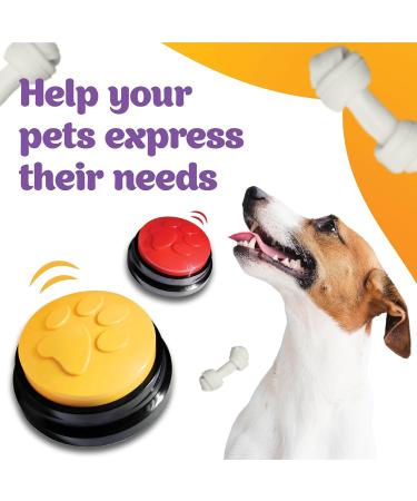 Dog Buttons for Communication and Training Pet Voice Recorder Device Dog Buttons Talk Training Pet Talking Training Answer Buzzer 30 Second Record & Playback Dog buttons for pet - Pack of 4 New Dog Buttons - 4Pcs - Buy Online on GoSupps.com