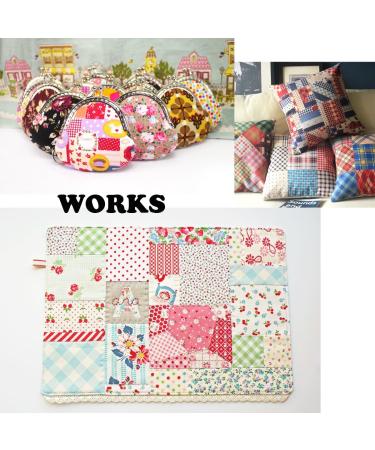 Flic-Flac 200pcs 4x4 inches Cotton Craft Fabric Bundle Squares Patchwork DIY Sewing Scrapbooking Quilting Dot Pattern - 10cmx10cm - Buy Online on GoSupps.com