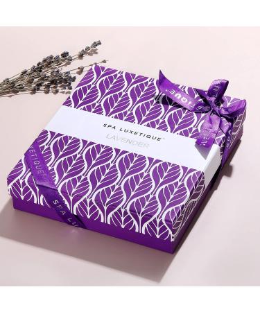 Luxetique Lavender Spa Gift Basket - 6-Pc Home Spa Set | Perfect Valentine Gifts for Her & Him - Buy Online on GoSupps.com