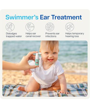 NAVEH PHARMA Dry Ears Baby | Swimmers Ear Drops Spray | Ear Drying Drops for Little Swimmers | Remove Water Trapped in Ears in Seconds | Prevent Hearing Loss (1 Fl Oz) - Buy Online on GoSupps.com