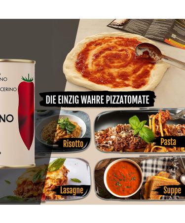 Delicret - 12 x 400g NOLANO San Marzano DOP tomatoes | whole and peeled | Pizza & Neapolitan pizza recipes - Buy Online on GoSupps.com