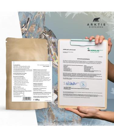 Arctic Biopharma Acacia Fiber Refill Bag 600g - High-Dose Fiber Powder for Intestinal Health | Compostable Packaging | Pharmacy Quality - Buy Online on GoSupps.com