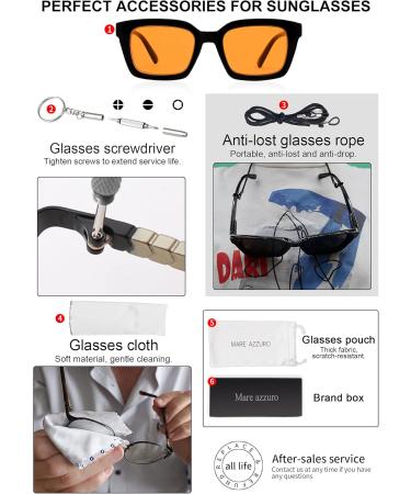 MARE AZZURO 98% Blue Blocking Reading Sunglasses for Women - UV Protection & Gaming Glasses (Black 2.50) - International Shipping - Buy Online on GoSupps.com