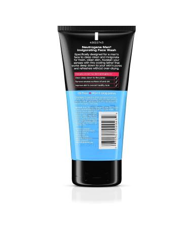 Neutrogena Men's Invigorating Daily Foaming Gel Face Wash - 5.1 fl. oz (Pack of 1) - Buy Online on GoSupps.com