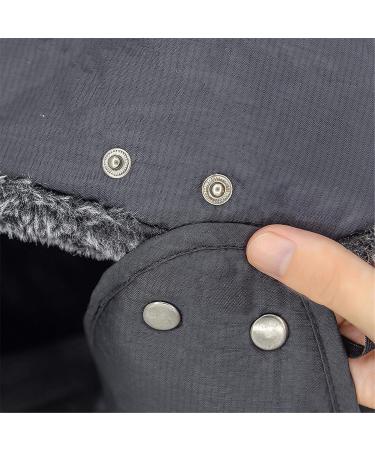 Men's Winter Trapper Hat with Mask | Warm Hunting Ski Ushanka | Black - Buy Online on GoSupps.com