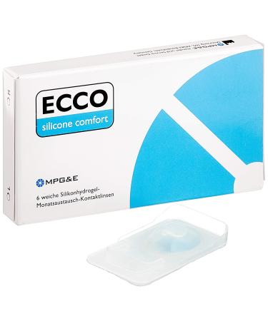 Ecco Silicone Comfort monthly lenses soft 6 pieces / BC 8.60 mm / DIA 14.20 mm / -4 dioptria -4.0 diopters 8.6 millimeters 14.2 millimeters 6 - Buy Online on GoSupps.com