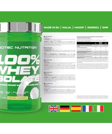 Buy Scitec Nutrition Whey Isolate Protein - Banana Flavor 700g | International Shipping - Buy Online on GoSupps.com