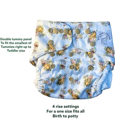 Eco Baby BTP Waterproof Cloth Nappy Cover - Reusable Wrap for Day/Night - Forest Friends - Buy Online on GoSupps.com