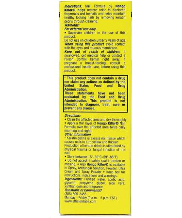 Hongo Killer Antifungal Nail Formula 1.00 Fl Oz for Healthy Nails - Buy Online on GoSupps.com