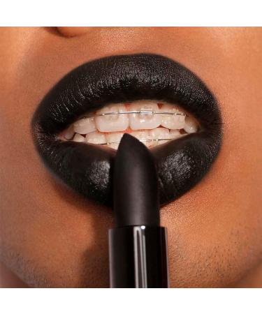 3INA MAKEUP - Black Lipstick with Vitamin E & Shea Butter - Long Lasting Matte Lip Colour - Vegan & Cruelty Free - Buy Online on GoSupps.com