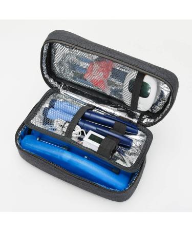 V-COOOL Insulin Cooler Travel Case - Black | Diabetes Medical Cooler Bag with Ice Pack and Diabetes Care Accessories - Buy Online on GoSupps.com