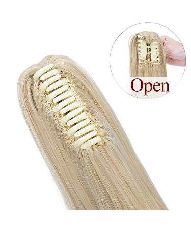 Ponytail Extension Braid | Heat-Resistant Micro-Wavy Hair | 22 Dark Blonde & Mix Shades | Realistic Stretch Hair Extensions - Buy Online on GoSupps.com