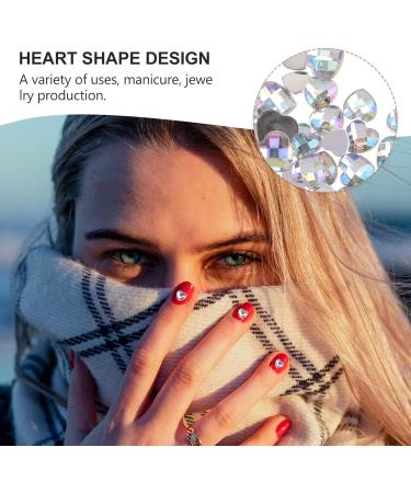 Minkissy 1 Set Nail Drill Nail Gems Stones Gems for Nails Pink Nails with Rhinestones 3d Nail Art Diamond Heart Stones and Crystals Nail Charms Nail Jewels Decor Manicure Acrylic Colorful - Buy Online on GoSupps.com