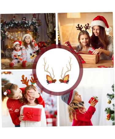 FRCOLOR 3 Pairs Christmas Glow Barrette Antlers Hair Clips Deer Horn Hair Barrettes Reindeer Antler Hair Accessory Mushroom Outfits for Girls Glowing Hair Clip Resin Filler Clothing Miss - Buy Online on GoSupps.com