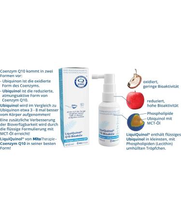 Liquiquinol Q10 Bioactive - Liquid Ubiquinol 50 ml | Highest Bioavailability Coenzyme Q10 - Buy Online on GoSupps.com