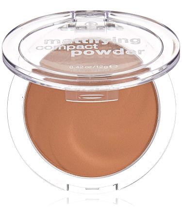 Essence Mattifying Compact Powder Powder No. 43 Toffee Nude for combination skin for dry skin for impure skin matt matt vegan microplasty particles free nanoparticles free (12g)