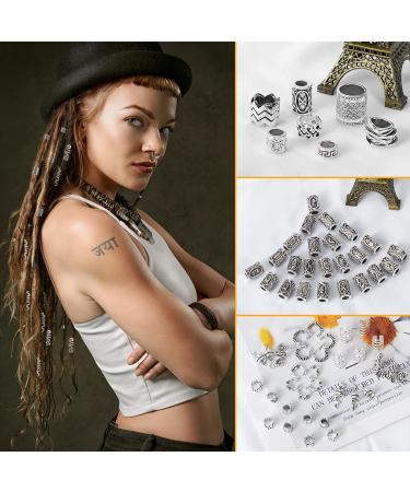 152 Pieces Dreadlocks Jewelry & Hair Accessories | Decorative Locs Beads for Women - Imitation Wooden & Metal Styles - Buy Online on GoSupps.com