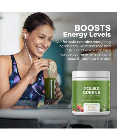 Red's Kitchen Sink Power Greens Powder - Daily Greens Superfood Powder - Fruity Veggie & Green Leafy Smoothie Drink Mix - Superfoods Maca Root Spirulina Chlorella & More (200 Grams) - Buy Online on GoSupps.com