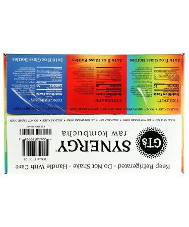 GTs Living Foods Organic Synergy Kombucha Variety 6 Pack - 16 FZ | Buy Online - Buy Online on GoSupps.com