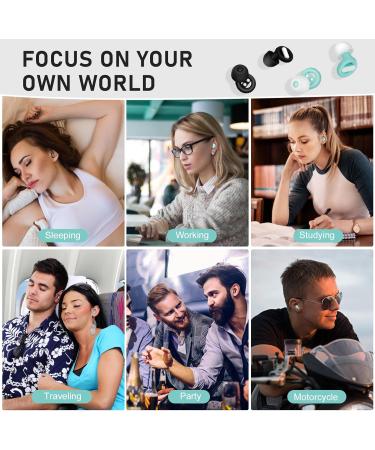 Premium Noise Cancelling Ear Plugs for Sleeping | Soft Silicone High Fidelity Earplugs for Concerts Musicians Festivals Swimming & Work | 2 Pairs 23dB-33dB Noise Reduction - Buy Online on GoSupps.com